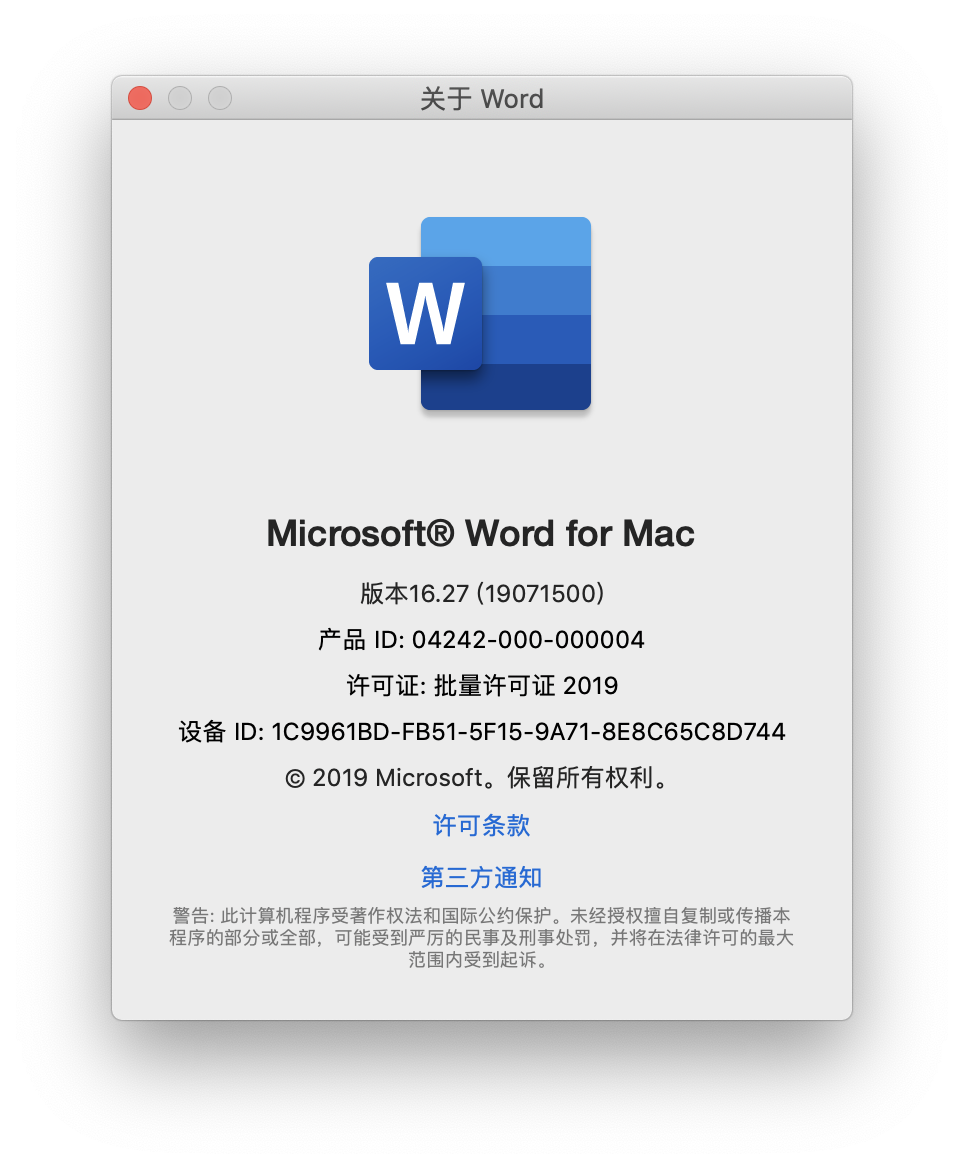 command for comment on word mac